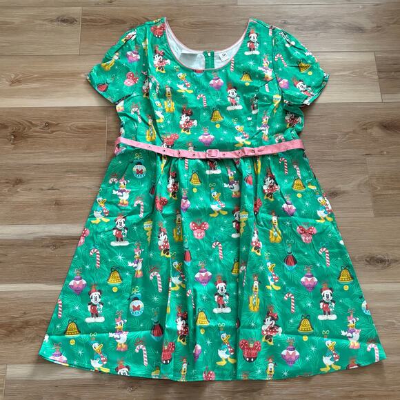 Loungefly Stitch Shoppe Holiday Disney Mickey and Friends Dress 3X - Picture 1 of 12